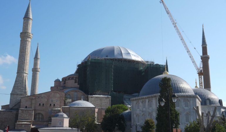 Ayasofyanın kubbesinde güçlendirme ve konservasyon çalışmaları başlıyor